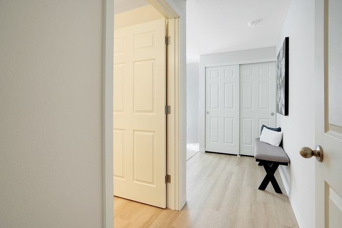 Hallway at Grand Oaks apartment community in Corvallis, Oregon.