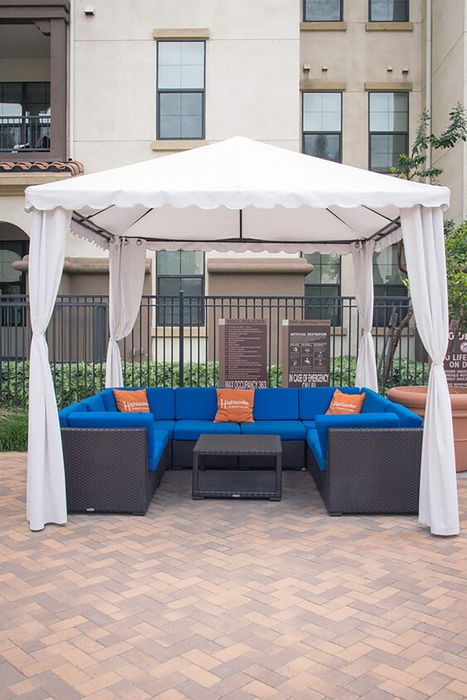 Outdoor Cabana at Highlander at North Campus in Riverside, California