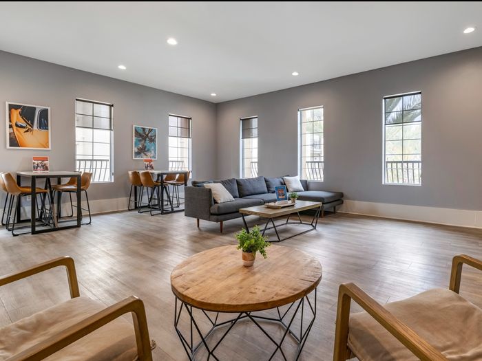 Clubhouse Lounge at Highlander at North Campus in Riverside, California