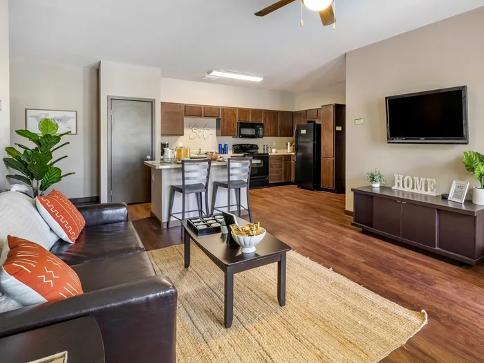 Spacious Living Rooms at Highlander at North Campus in Riverside, California
