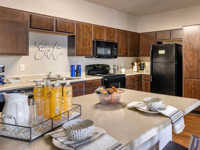 Updated Kitchen at Highlander at North Campus in Riverside, California
