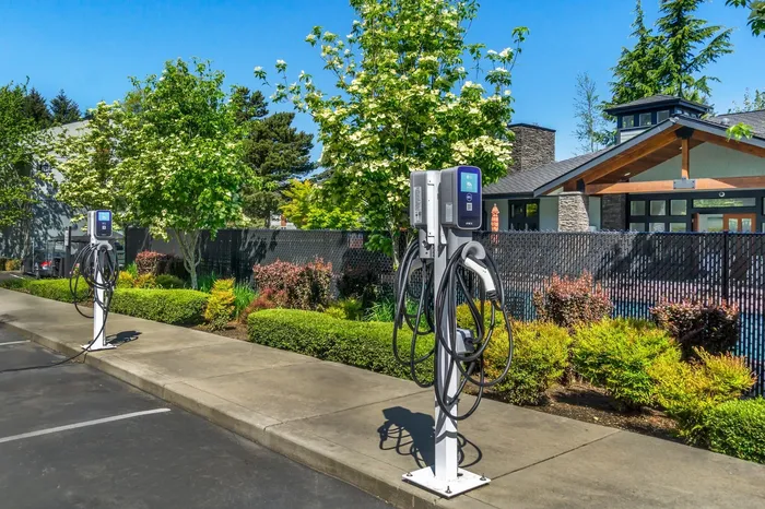 EV charging stations at Maplewood Park in Renton, Washington