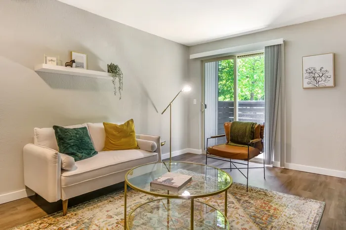 Spacious Living Room at Maplewood Park in Renton, Washington