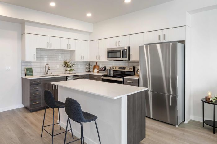 Stainless steel appliances at The Edison in Reno, Nevada