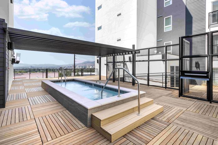 Resort-style hot tub at The Edison in Reno, Nevada.