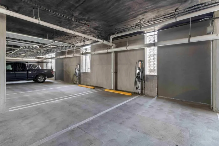 Electric vehicle charging station at The Edison in Reno, Nevada.