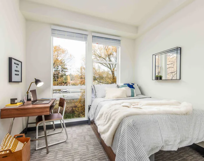 Spacious Bedroom at Republic on Main in Moscow, Idaho
