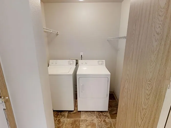 In-unit washer and dryer at North Admiral apartments in Seattle, WA