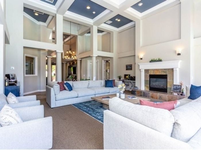 Modern Clubhouse at Pinnacle Mountain View apartments in Clearfield, UT