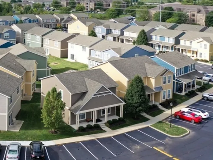 Aerial View of the Cottages on Lindberg at The Cottages on Lindberg in West Lafayette, Indiana