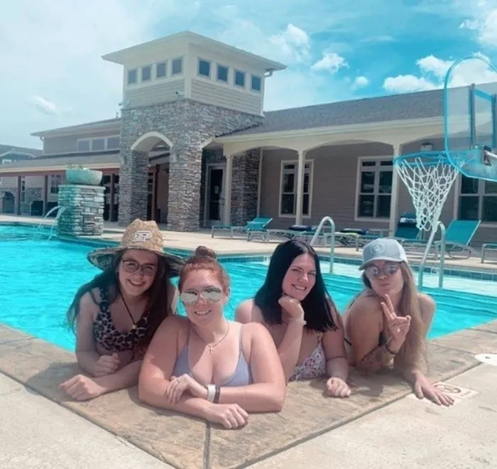 Resort-Style Swimming Pool at The Cottages on Lindberg in West Lafayette, Indiana