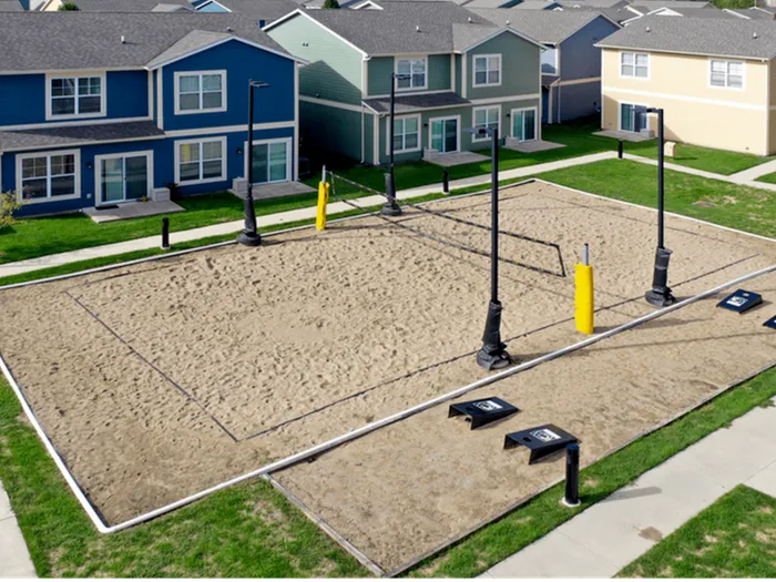 Sand Volleyball court at The Cottages on Lindberg in West Lafayette, Indiana