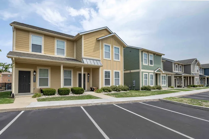 Townhome Exterior at The Cottages on Lindberg student apartments in West Lafayette, IN