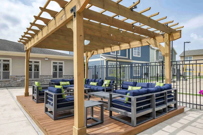 Poolside Lounge at The Cottages on Lindberg in West Lafayette, Indiana