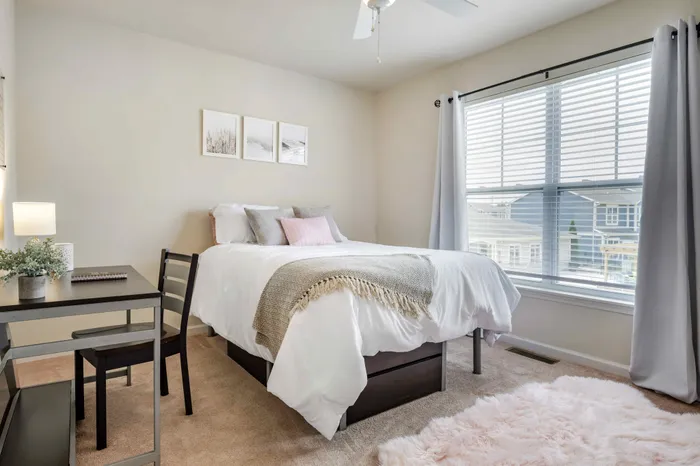 Spacious Bedrooms at The Cottages on Lindberg in West Lafayette, Indiana