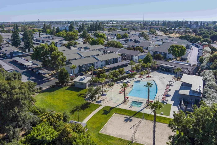 Aerial View at the Phoenix Sacramento Apartment Community in Sacramento, California