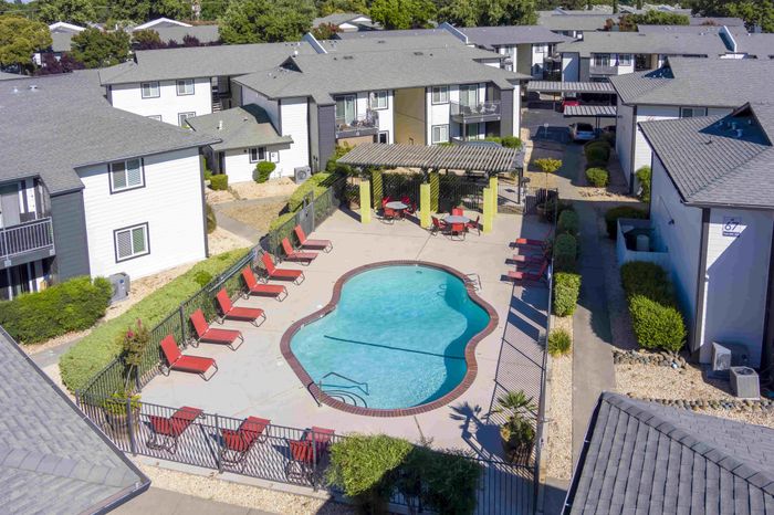 Resort-Style Pool at the Phoenix Sacramento Apartment Community in Sacramento, California