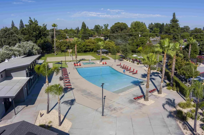 Resort-Style Pool at the Phoenix Sacramento Apartment Community in Sacramento, California