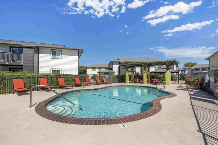 Resort-Style Pool at the Phoenix Sacramento Apartment Community in Sacramento, California