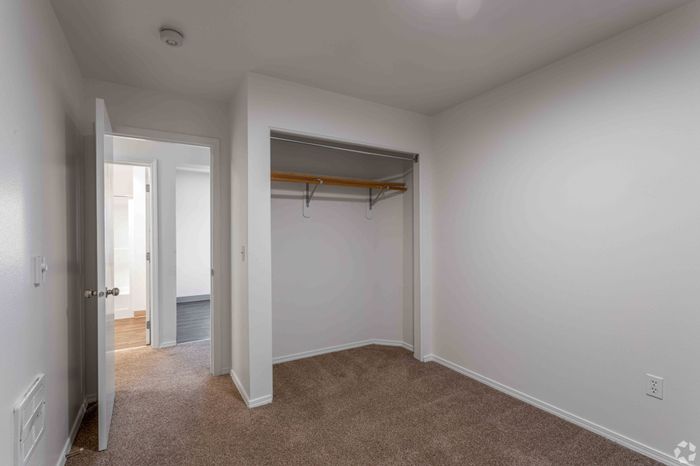 Spacious Bedroom with Closet Space at Willow Place in Pullman, Washington