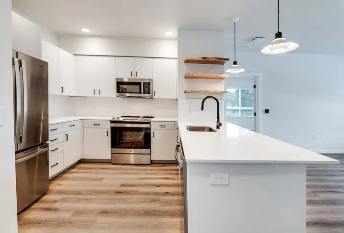 Modern Kitchen at The Preserve on Goodpasture in Eugene, Oregon