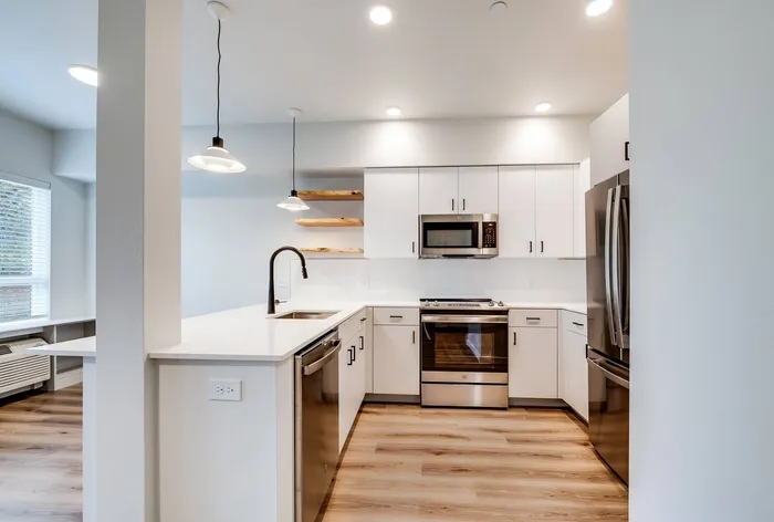 Modern Kitchen at The Preserve on Goodpasture in Eugene, Oregon