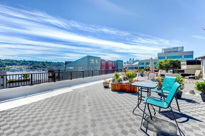 Spacious Sun Deck at Union View in Seattle, Washington