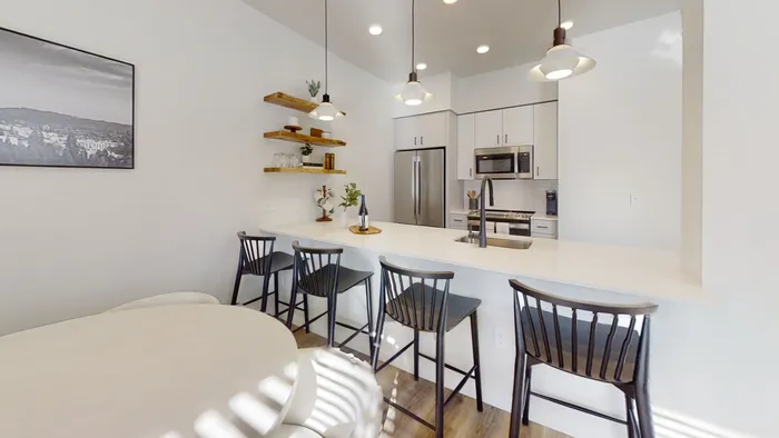 Open Floorplan Kitchen Dining Room at The Preserve on Goodpasture in Eugene, Oregon