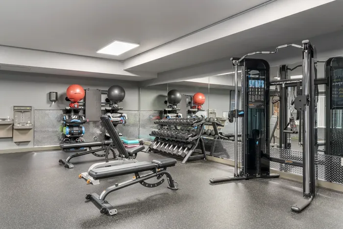 24-hour state-of-the-art fitness center at Chase Courtyard in Eugene, Oregon