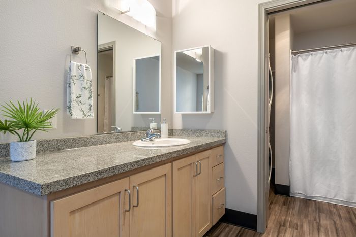 Bathroom at Chase Courtyard in Eugene, Oregon