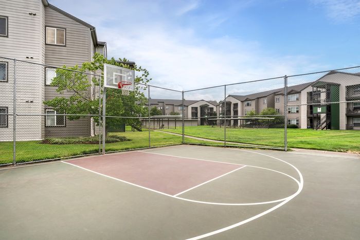 Basketball Court at Stadium Park Apartment Community in Eugene, Oregon