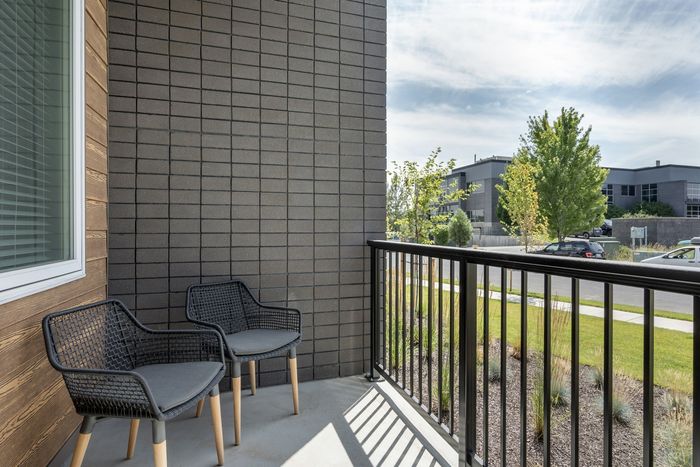 Patio views Washer and dryer included at The Current in Bend, Oregon