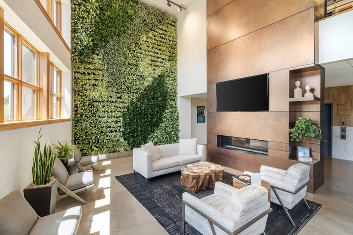 Resident lounge at The Current in Bend, Oregon