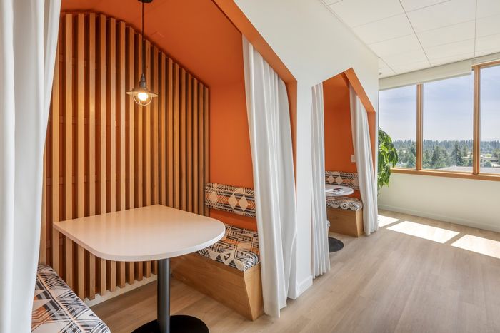 Study nooks at The Current in Bend, Oregon