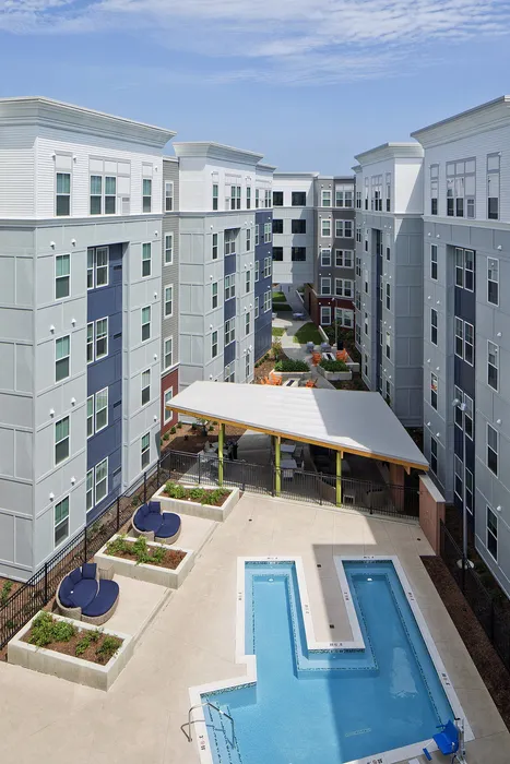 Heated pool at Campus Circle in Urbana, Illinois