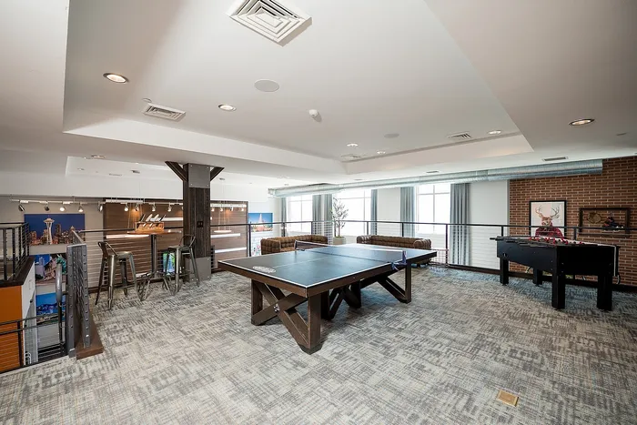 Game room at Campus Circle in Urbana, Illinois