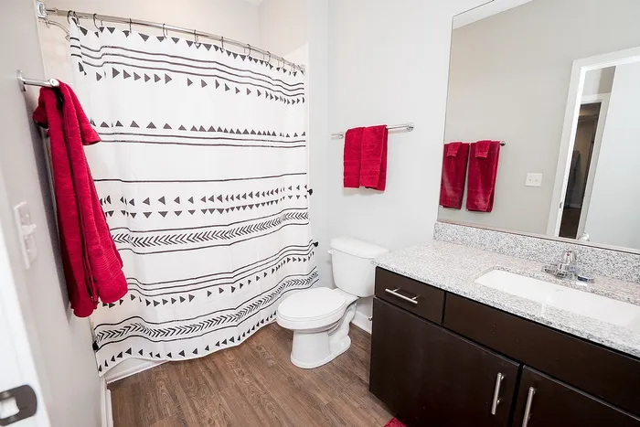 Bathroom  at Campus Circle in Urbana, Illinois
