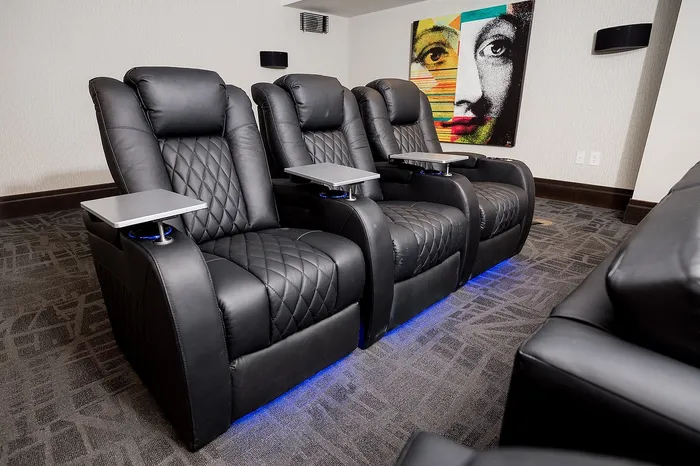 Movie Theater Room at Campus Circle in Urbana, Illinois