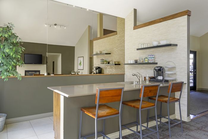 Community kitchen at Alderwood Heights in Lynnwood, Washington