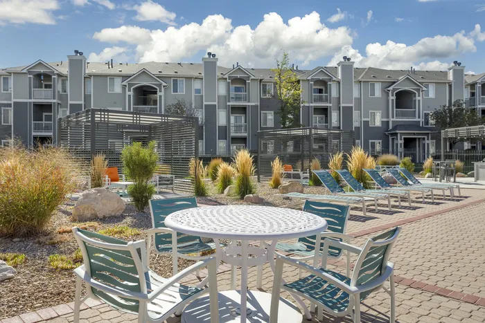 Picnic Area and Cabana's at Pinnacle Mountain View apartments in Clearfield, UT