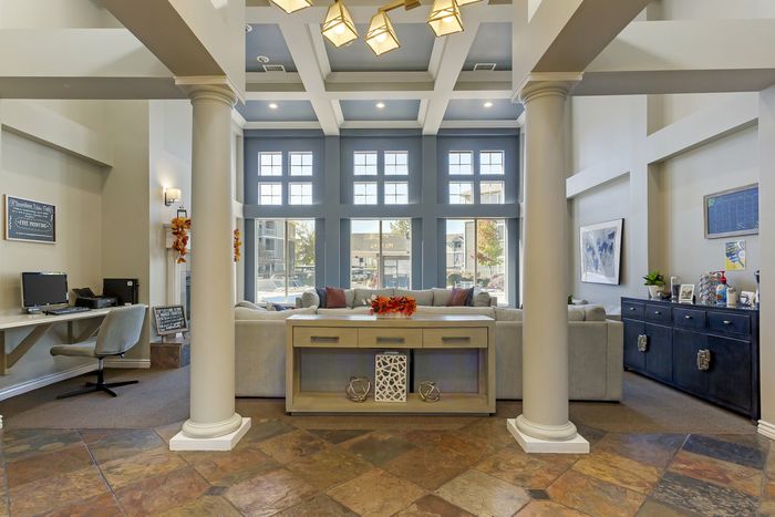 Clubhouse at Pinnacle Mountain View apartments in Clearfield, UT
