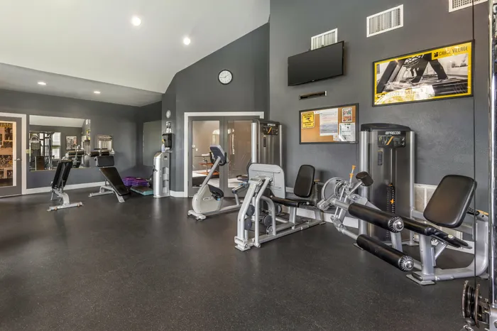 Second view of 24-hour fitness center in the Gardens area at Chase Village Eugene OR