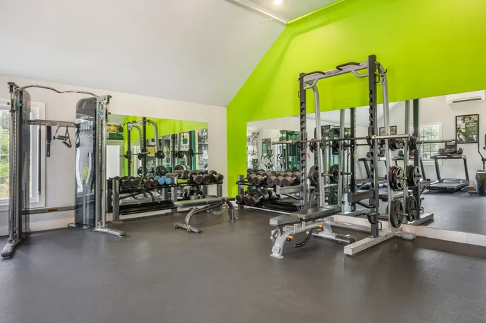 24-hour fitness center with cardio equipment in the Village area at Chase Village Eugene OR