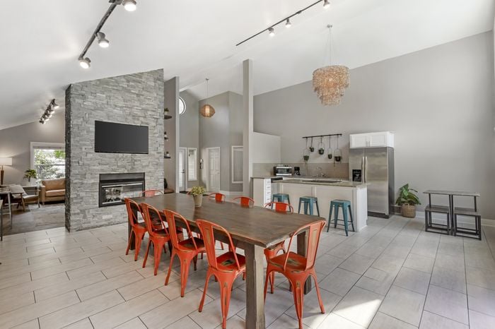 Clubhouse Dining Area at The Colony at Bear Creek Apartment Community in Redmond, Washington