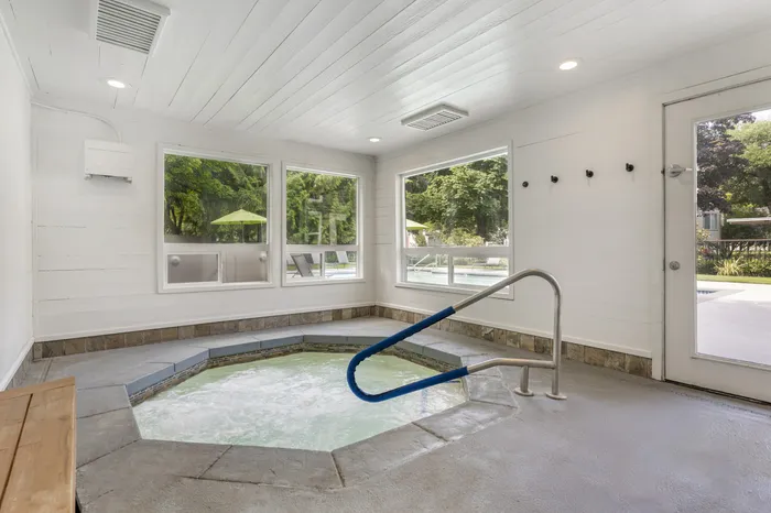 Indoor Hot Tub at The Colony at Bear Creek Apartment Community in Redmond, Washington