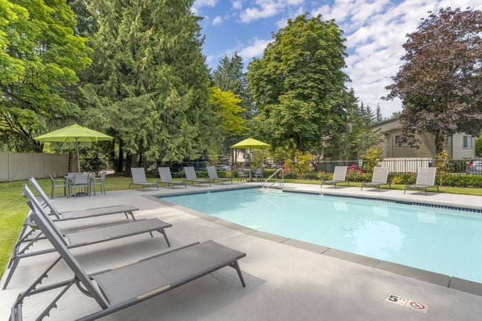 Pool at The Colony at Bear Creek Apartment Community in Redmond, Washington
