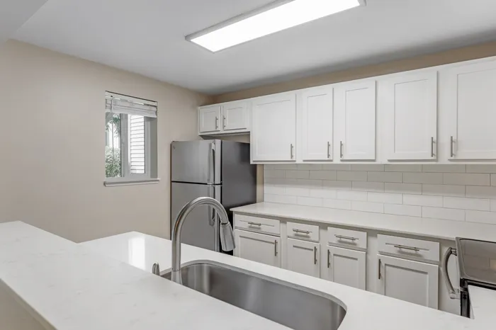 Model Kitchen at The Colony at Bear Creek Apartment Community in Redmond, Washington
