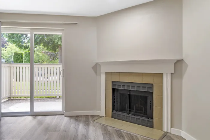 Fireplace at The Colony at Bear Creek Apartment Community in Redmond, Washington