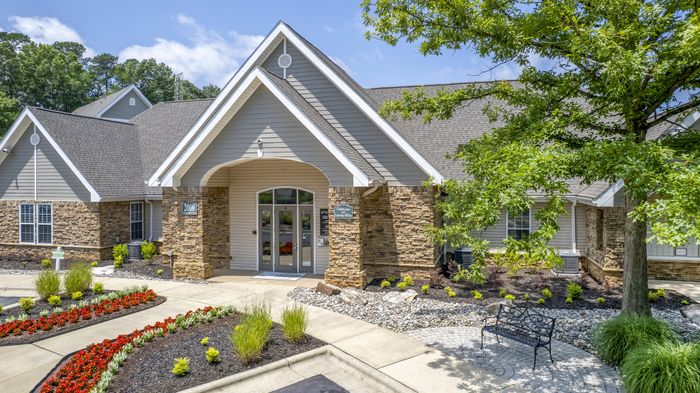 Welcoming leasing center at Village Green student apartments near NC State University in Raleigh NC