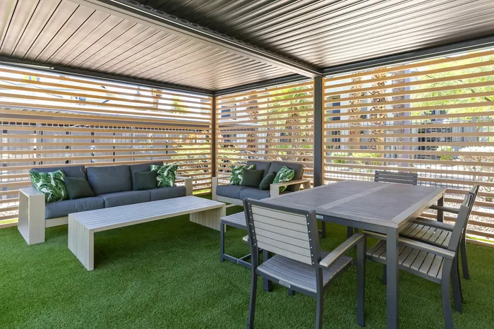 255 North inviting outdoor lounge and communal gathering space with comfortable seating in Tucson AZ